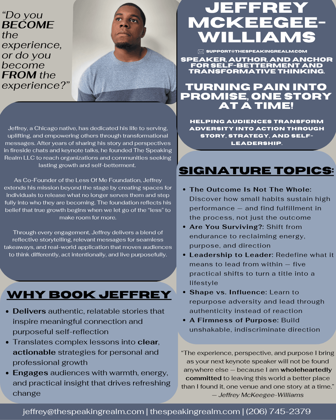 The Speaking Realm Speaker One-Sheet
